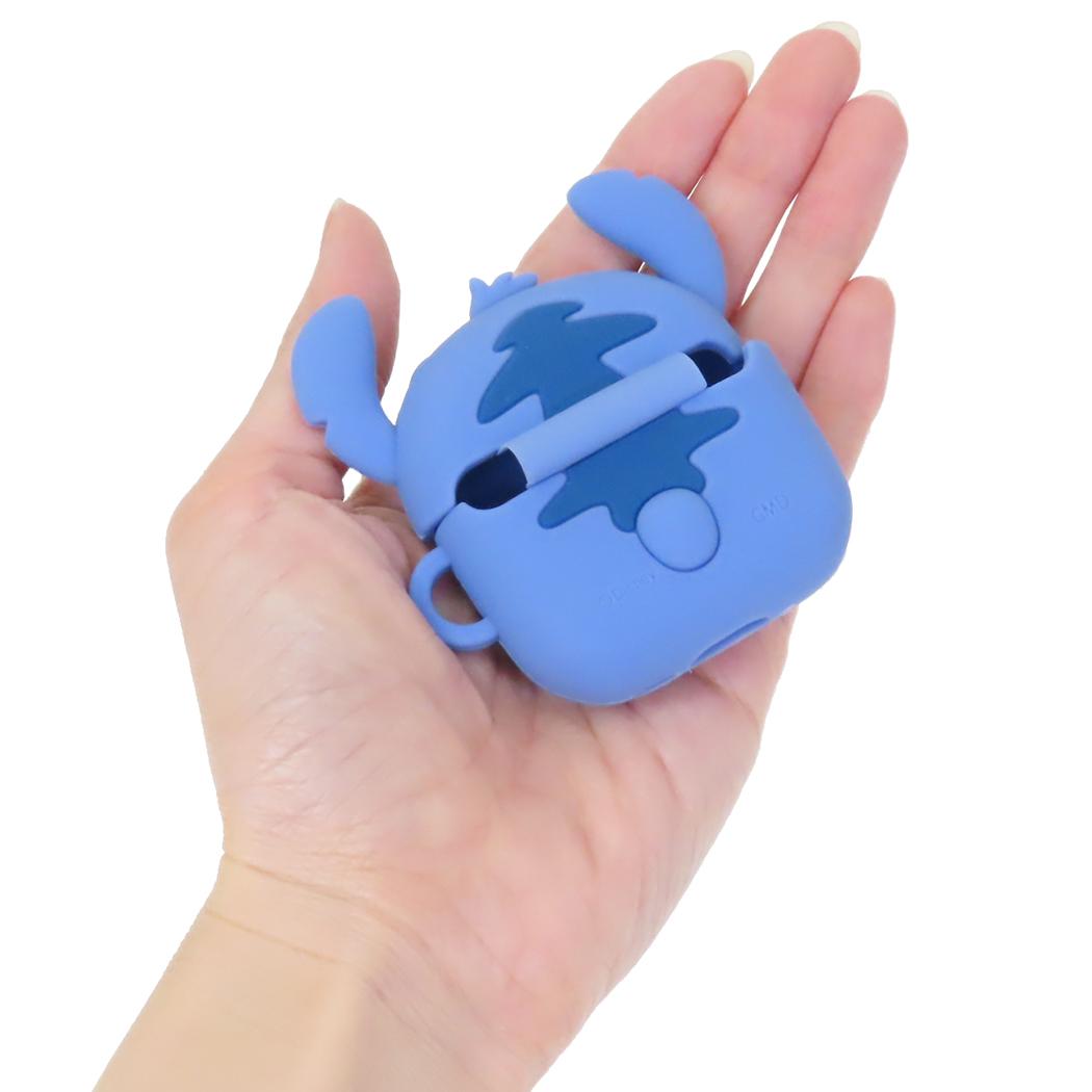 AirPods 4対応 シリコンケース エアーポッズケース スティッチ ディズニー グルマンディーズ シリコンカバー イヤホンケース メール便可