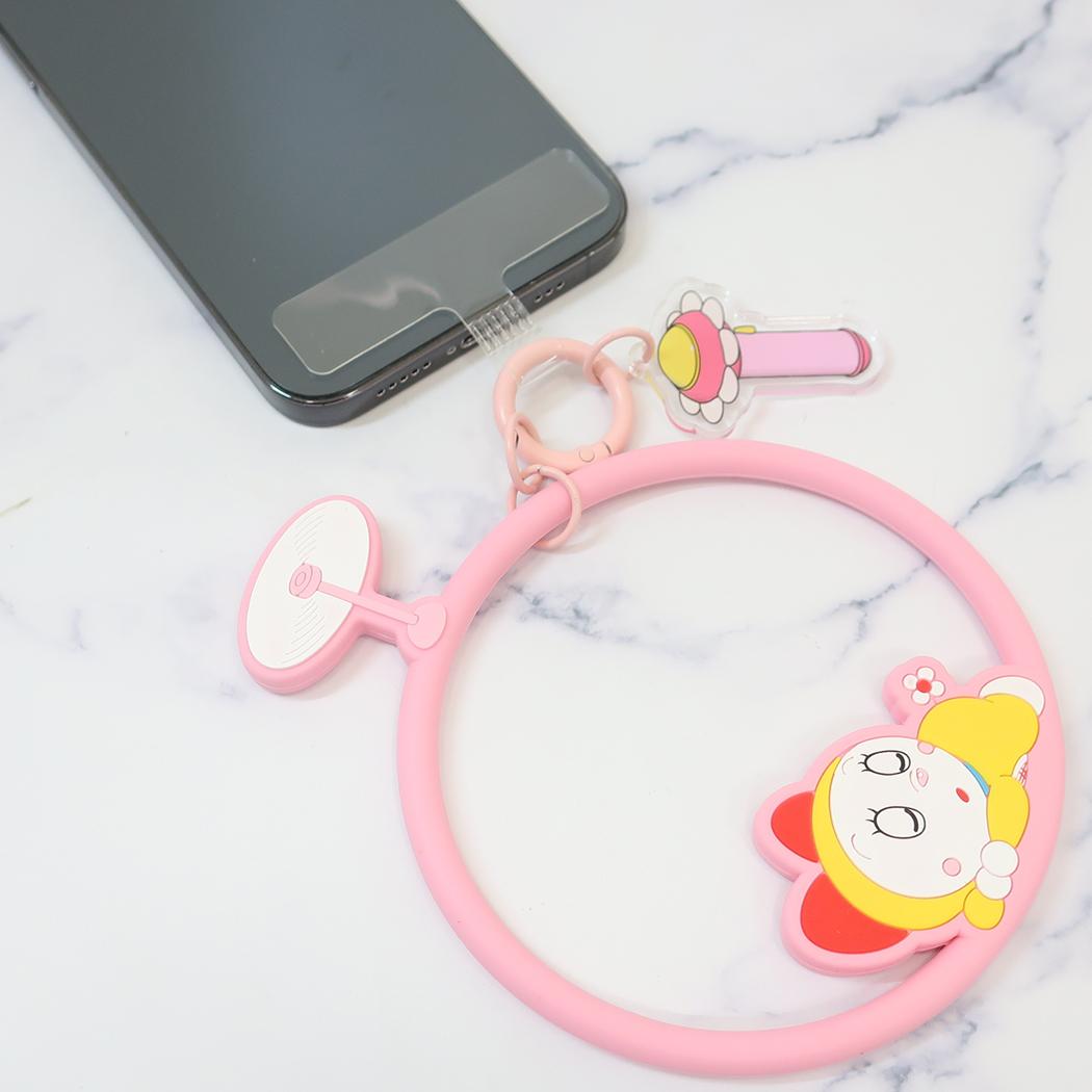 マルチリングプラス シリコンブレスレット スマホアクセ ドラえもん ドラミ 藤子F不二雄 グルマンディーズ 落下防止 スマホホルダー アニメメール便可