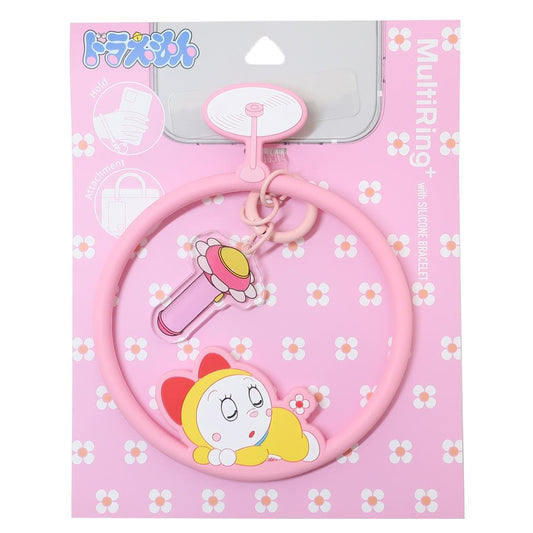 マルチリングプラス シリコンブレスレット スマホアクセ ドラえもん ドラミ 藤子F不二雄 グルマンディーズ 落下防止 スマホホルダー アニメメール便可