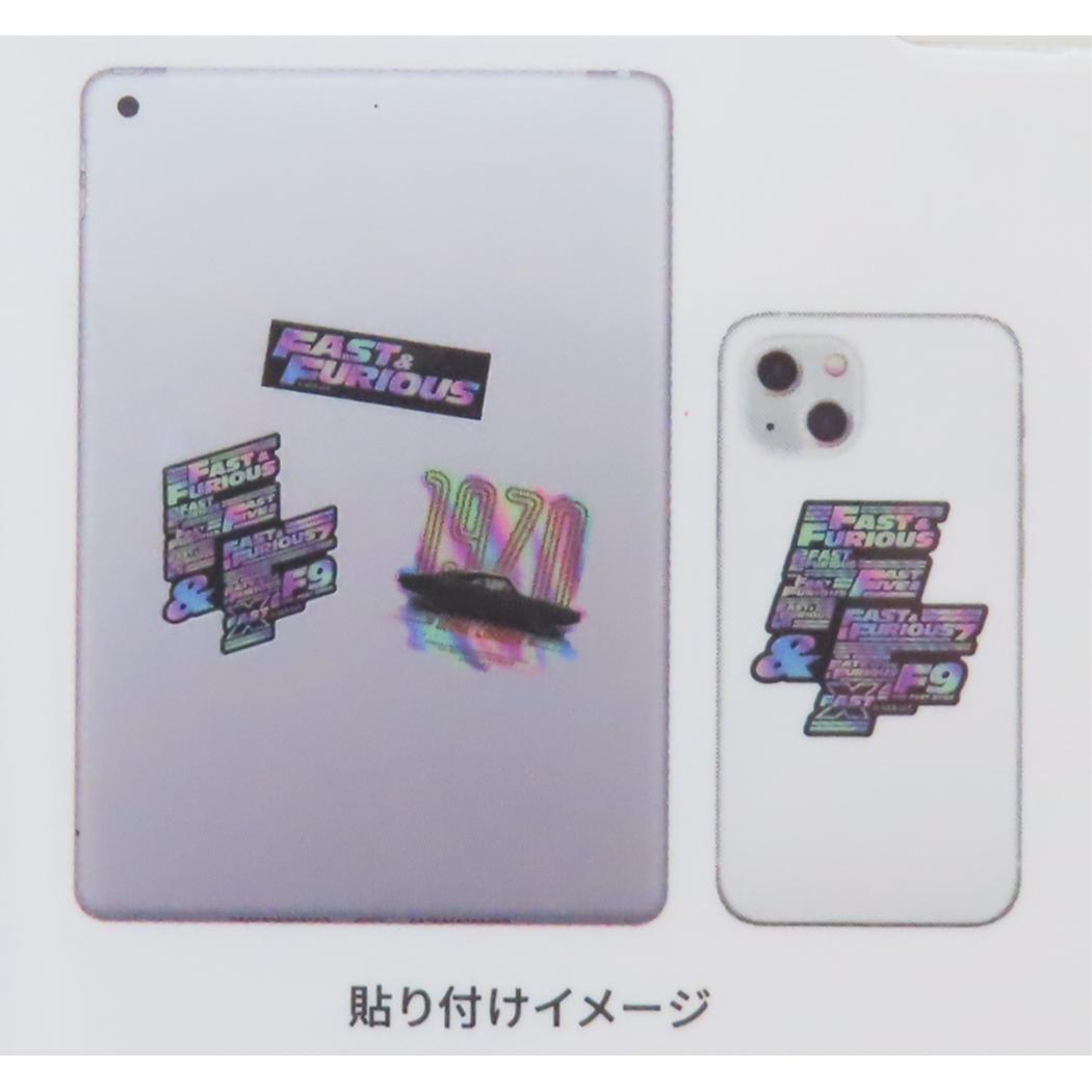 モバイルステッカー 3枚入り ダイカットシール ワイルドスピード グルマンディーズ デコシール スマホデコ 映画 メール便可