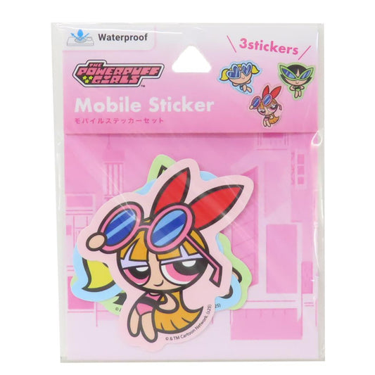 モバイルステッカー ダイカットシール パワーパフガールズ Bタイプ グルマンディーズ デコシール スマホデコ メール便可