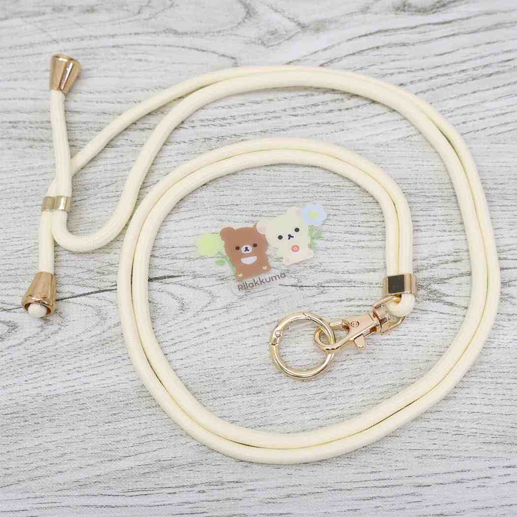 マルチリングプラスストラップセット スマホアクセ リラックマ アイボリー サンエックス グルマンディーズ スマホリング ショルダーストラップ スマホショルダー メール便可