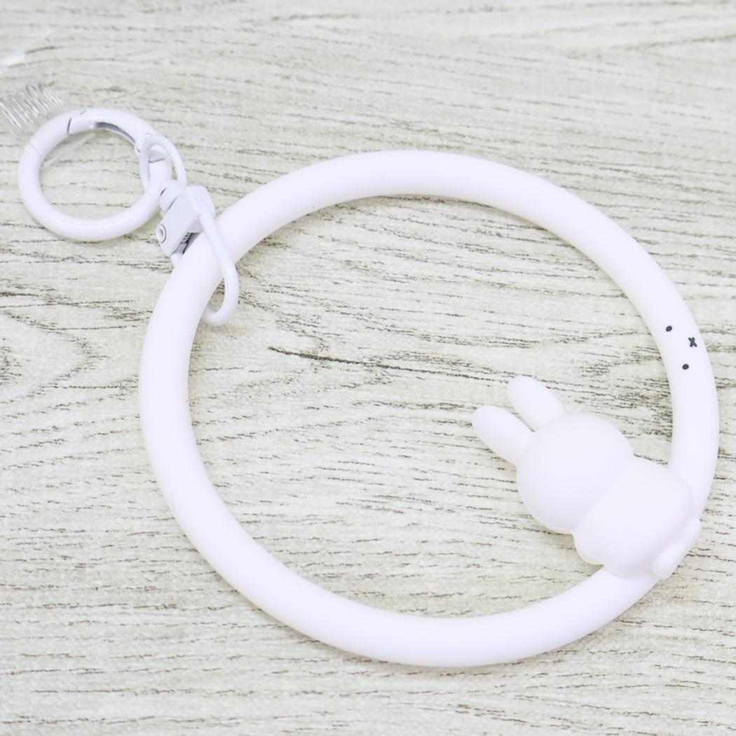 マルチリングプラス シリコンブレスレット スマホアクセ ミッフィー ホワイト ディックブルーナ グルマンディーズ スマホホルダー 絵本メール便可