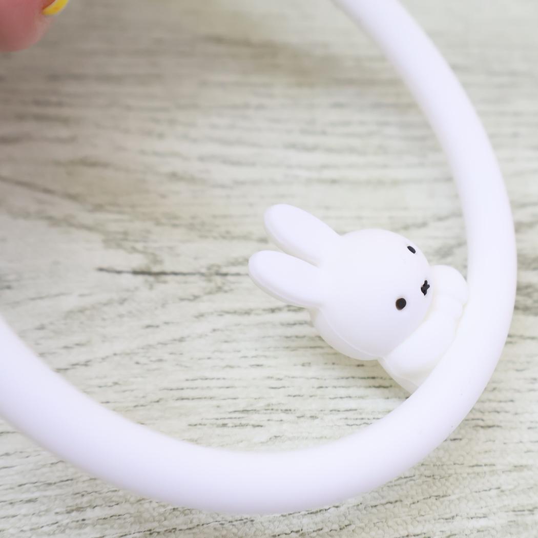 マルチリングプラス シリコンブレスレット スマホアクセ ミッフィー ホワイト ディックブルーナ グルマンディーズ スマホホルダー 絵本メール便可