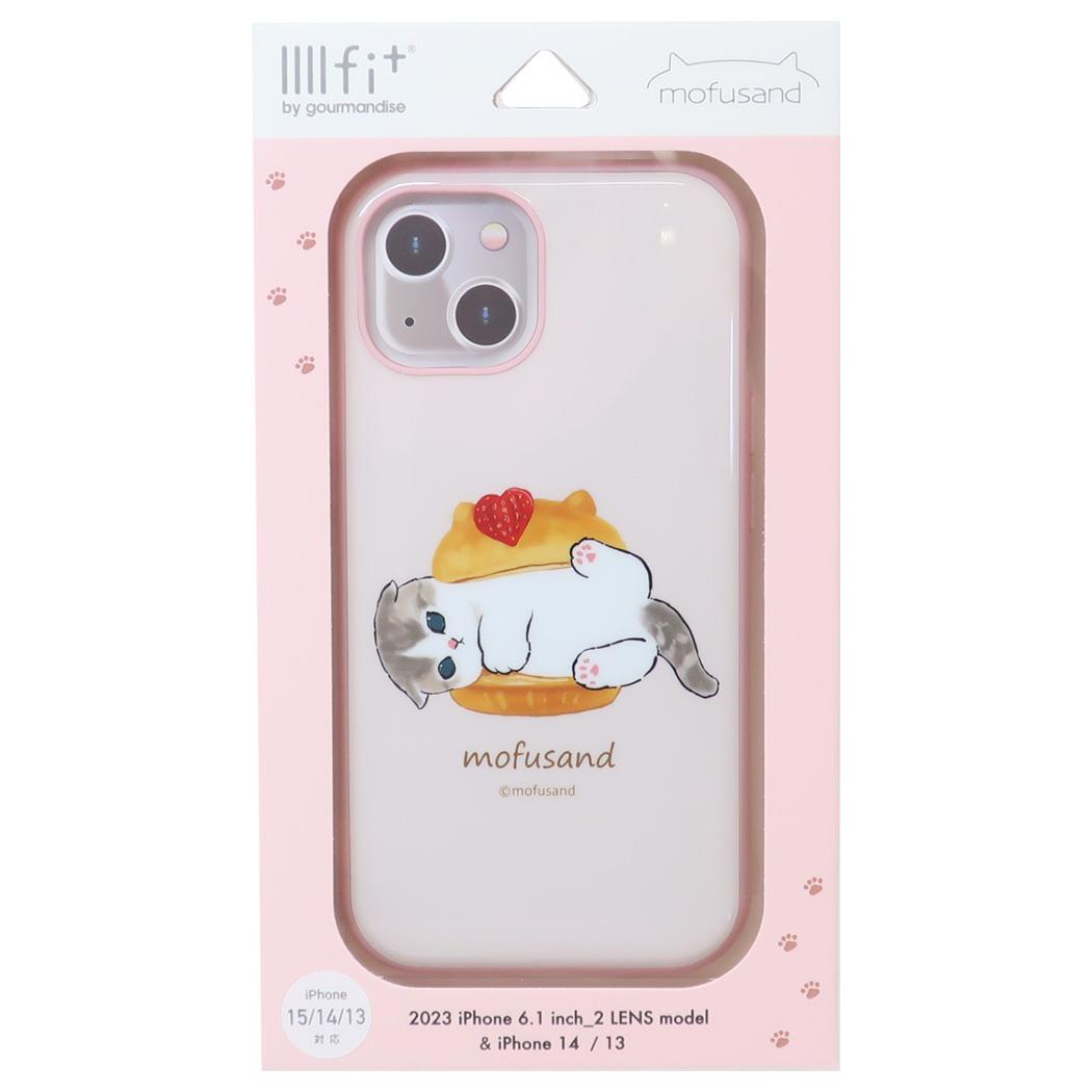 IIIIfit?2023 iPhone 6.1inch 2LENS model対応ケース iPhone15/14/13 モフサンド スイーツにゃん mofusand グルマンディーズ スマホカバー