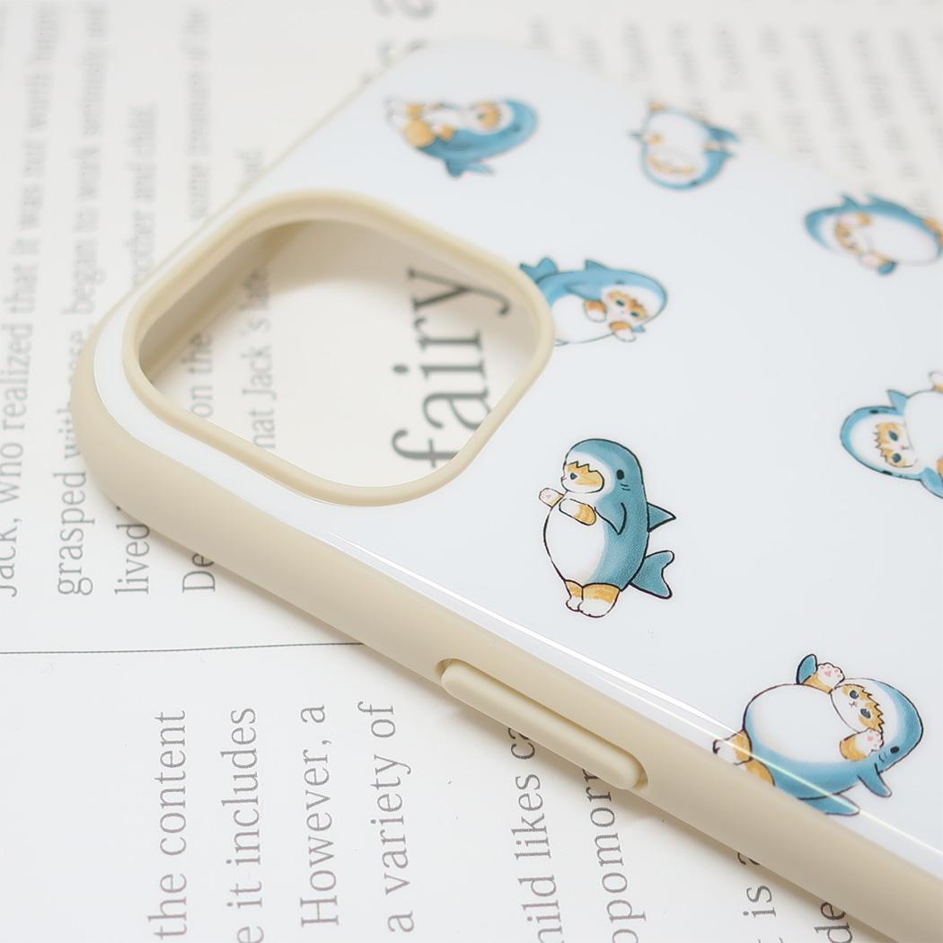 IIIIfit?2023 iPhone 6.1inch 2LENS model対応ケース iPhone15/14/13 モフサンド 総柄 mofusand グルマンディーズ スマホカバー