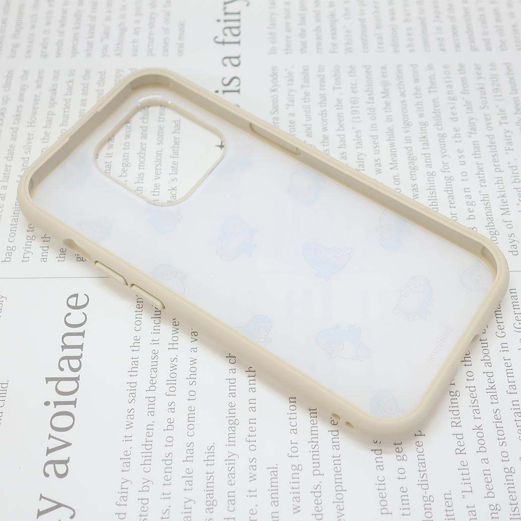 IIIIfit 2023 iPhone 6.1inch 3LENS model対応ケース iPhone15 Pro モフサンド 総柄 mofusand グルマンディーズ スマホカバー