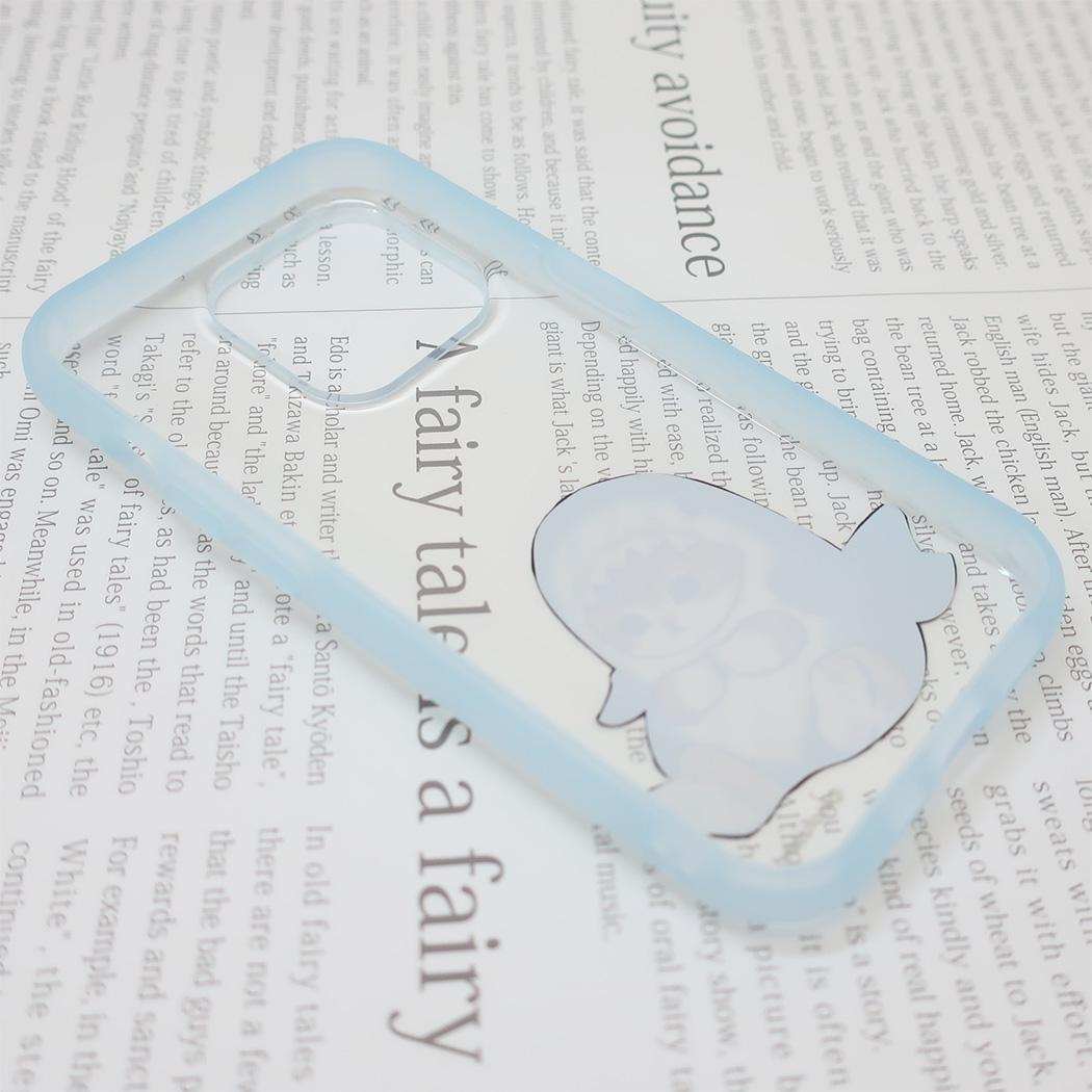 IIIIfit Clear 2023 iPhone 6.1inch 3LENS model対応ケース iPhone15 Pro モフサンド サメにゃん mofusand グルマンディーズ スマホカバー