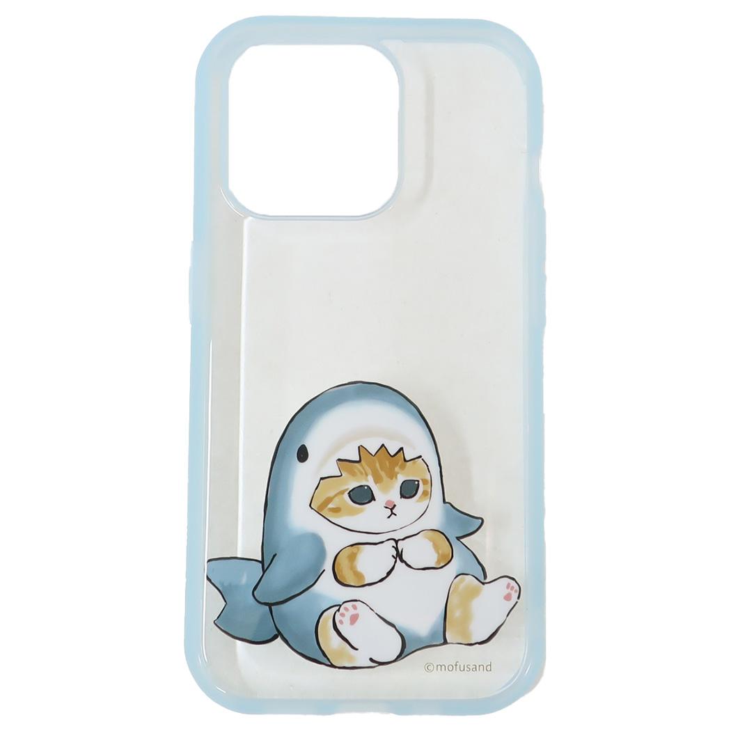 IIIIfit Clear 2023 iPhone 6.1inch 3LENS model対応ケース iPhone15 Pro モフサンド サメにゃん mofusand グルマンディーズ スマホカバー