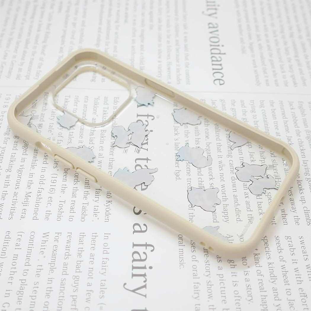 IIIIfit Clear 2023 iPhone 6.1inch 3LENS model対応ケース iPhone15 Pro モフサンド ジンベイザメにゃん mofusand グルマンディーズ スマホカバー
