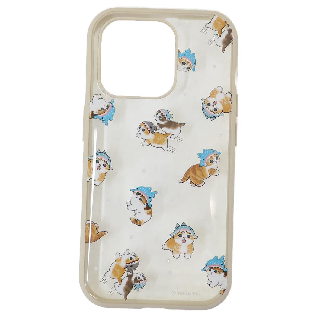 IIIIfit Clear 2023 iPhone 6.1inch 3LENS model対応ケース iPhone15 Pro モフサンド ジンベイザメにゃん mofusand グルマンディーズ スマホカバー