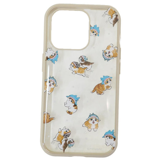 IIIIfit Clear 2023 iPhone 6.1inch 3LENS model対応ケース iPhone15 Pro モフサンド ジンベイザメにゃん mofusand グルマンディーズ スマホカバー