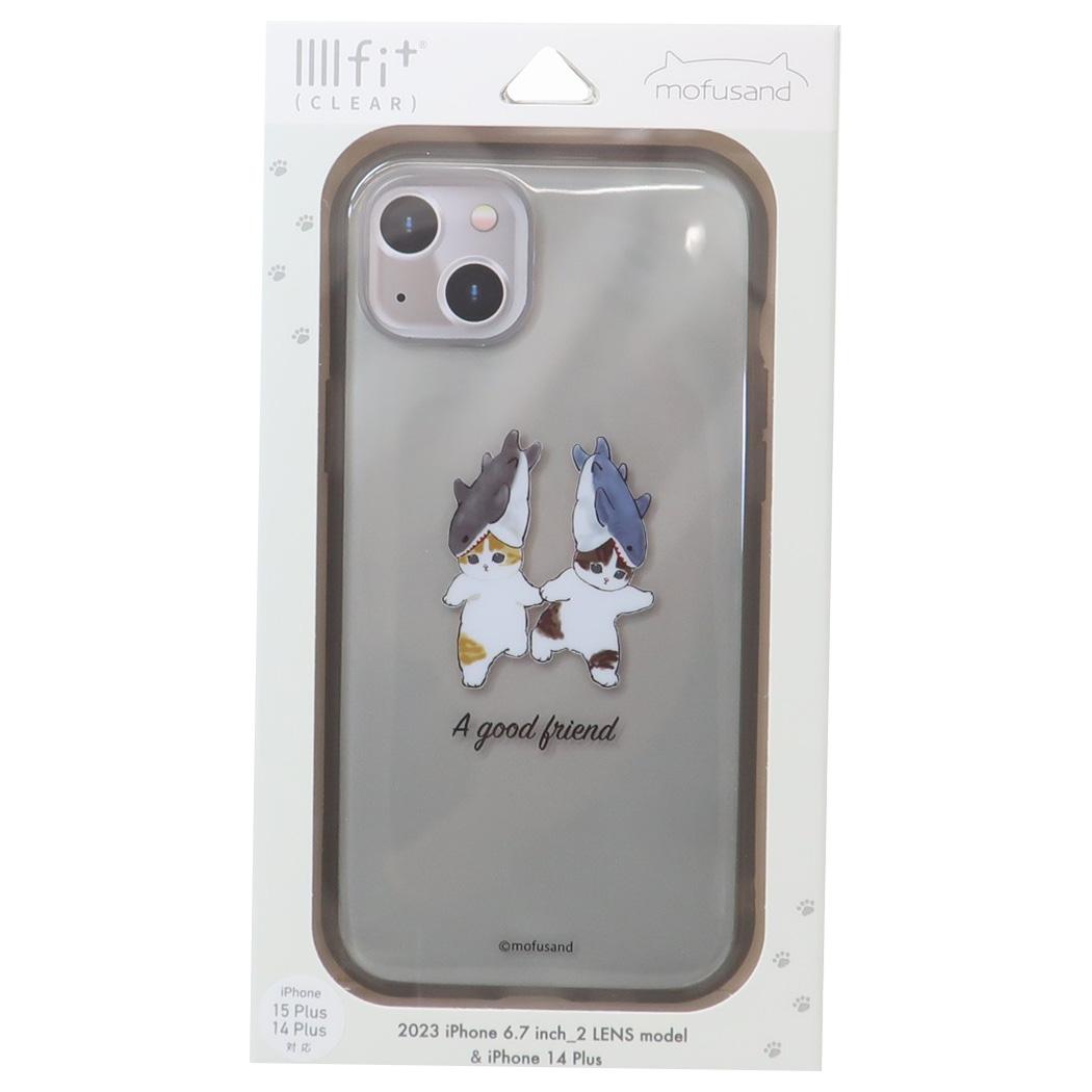IIIIfit Clear 2023 iPhone 6.7inch 2LENS model対応ケース iPhone15 Plus/14 Plus モフサンド なかよし mofusand グルマンディーズ スマホカバー