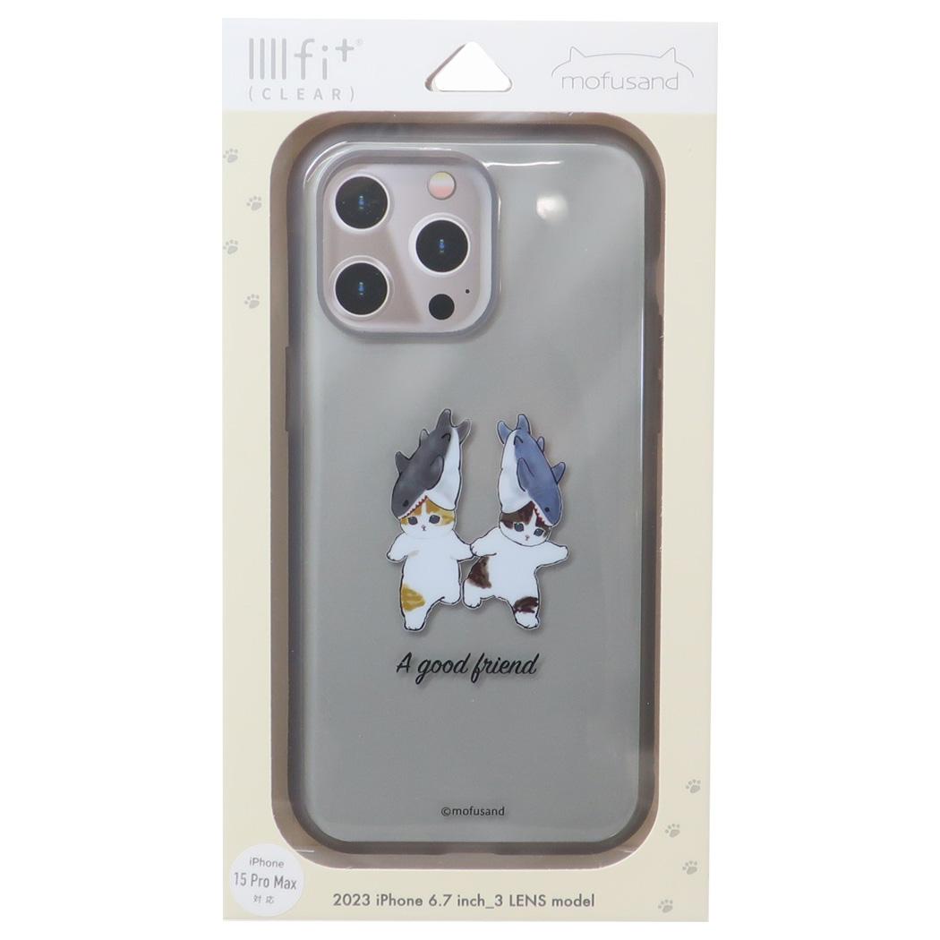 IIIIfit 2023 iphone 6.7inch 3LENS model対応ケース iPhone15 Pro Max モフサンド なかよし mofusand グルマンディーズ スマホカバー