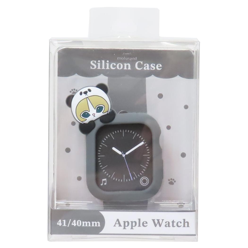 Apple Watch シリコンケース 41 40mm対応 アップルウォッチカバー モフサンド パンダにゃん mofusand グルマンディーズ 保護ケース アップルウォッチケース メール便可