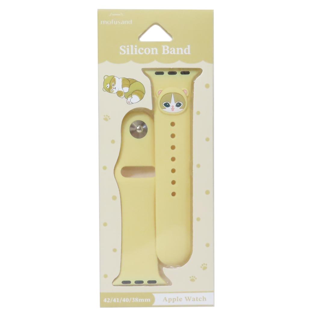 Apple Watch 42 41 40 38mm対応シリコンバンド アップルウォッチ替えバンド モフサンド くまにゃん mofusand グルマンディーズ ファッション メール便可