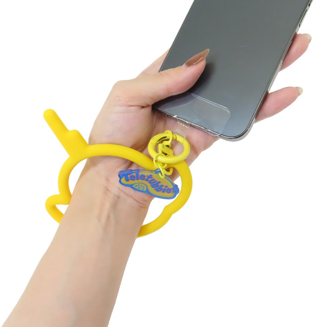 マルチリングプラス シリコンブレスレット スマホアクセ テレタビーズ Laa-Laa グルマンディーズ 落下防止 スマホホルダー メール便可