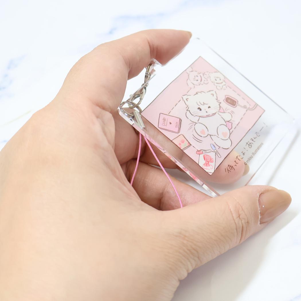 アクリルストラップ モバイルアクセサリ mikko illustrations Aタイプ グルマンディーズ キーホルダー メール便可