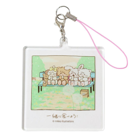 アクリルストラップ モバイルアクセサリ mikko illustrations Bタイプ グルマンディーズ キーホルダー メール便可