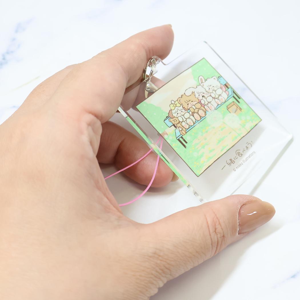 アクリルストラップ モバイルアクセサリ mikko illustrations Bタイプ グルマンディーズ キーホルダー メール便可