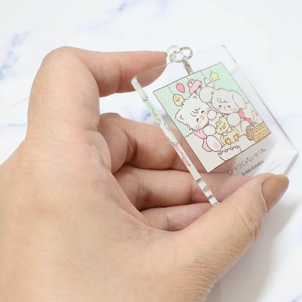 アクリルストラップ モバイルアクセサリ mikko illustrations Cタイプ グルマンディーズ キーホルダー メール便可