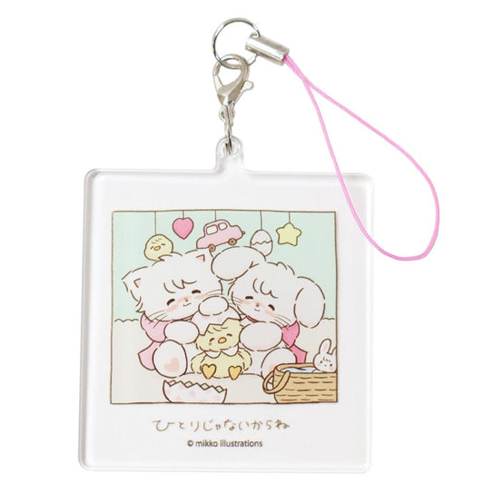 アクリルストラップ モバイルアクセサリ mikko illustrations Cタイプ グルマンディーズ キーホルダー メール便可