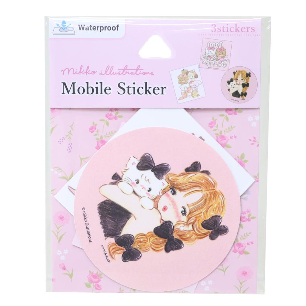 モバイルステッカー ダイカットシール mikko illustrations Bタイプ グルマンディーズ デコシール メール便可
