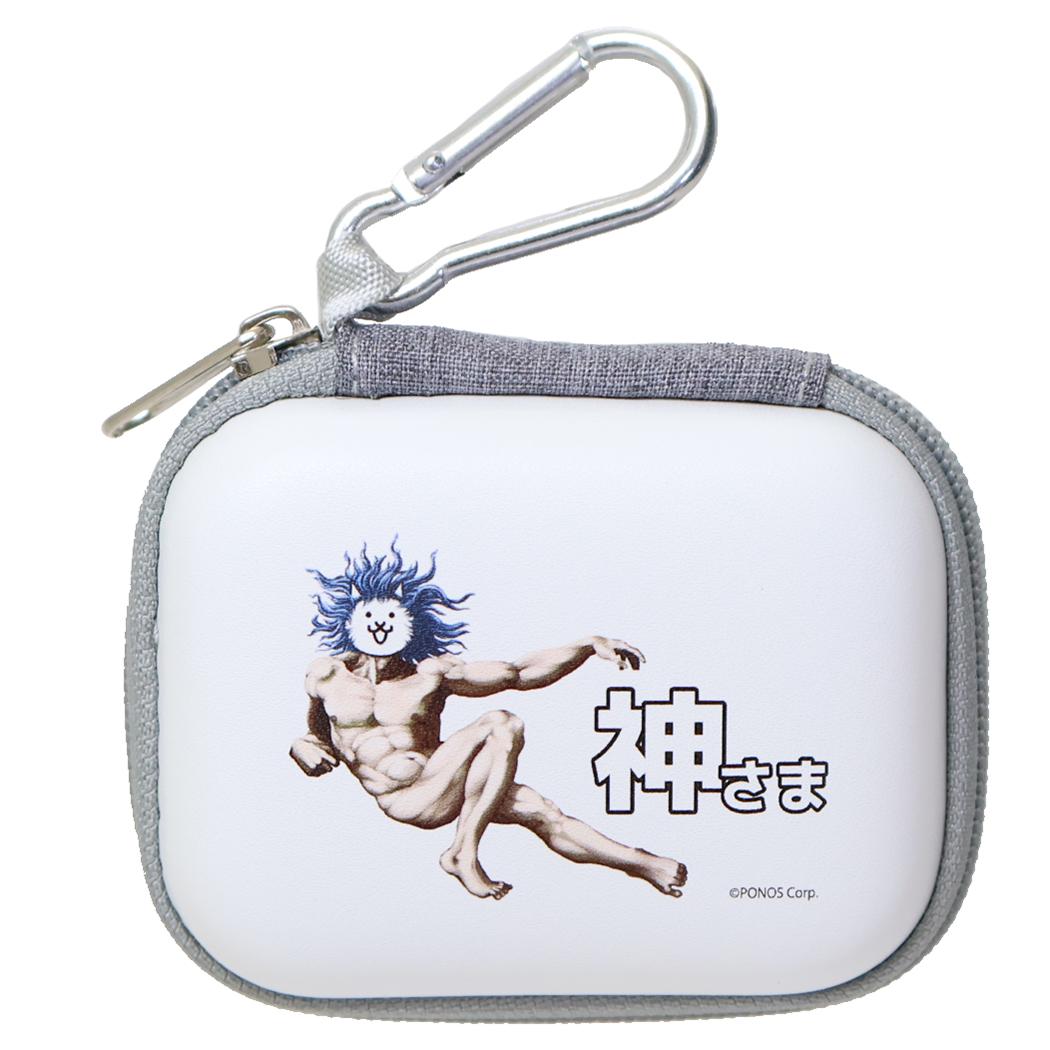 にゃんこ大戦争 ミニポーチ ガジェットポーチ SS 神さま グルマンディーズ 小物入れ キャラクター グッズ シネマコレクション