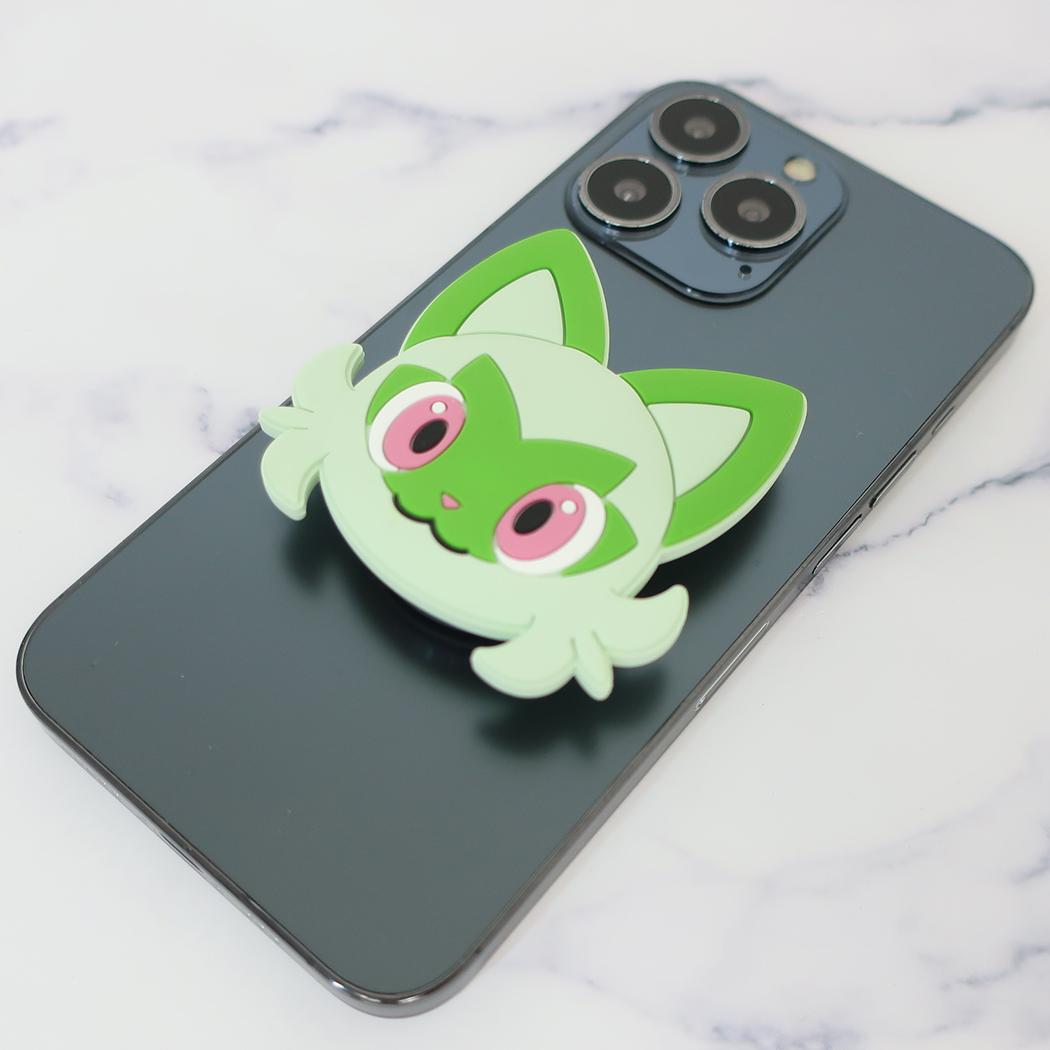 ダイカットソフトPOCOPOCO スマホリング ポケットモンスター ニャオハ ポケモン グルマンディーズ スマホグリップ アクセサリー ポップソケッツ メール便可