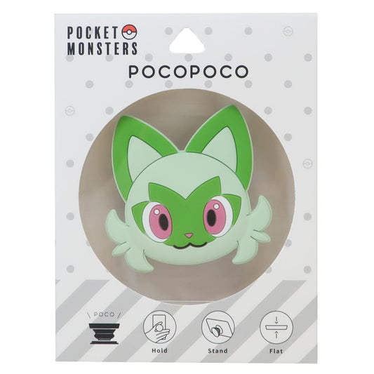 ダイカットソフトPOCOPOCO スマホリング ポケットモンスター ニャオハ ポケモン グルマンディーズ スマホグリップ アクセサリー ポップソケッツ メール便可
