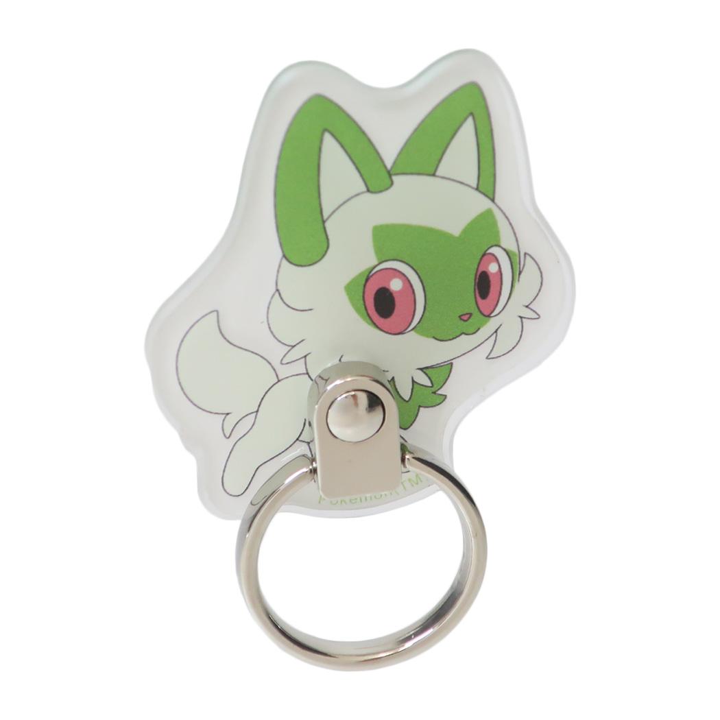 ダイカットマルチリング スマホリング ポケットモンスター ニャオハ ポケモン グルマンディーズ スマホ かわいい スマホリング メール便可