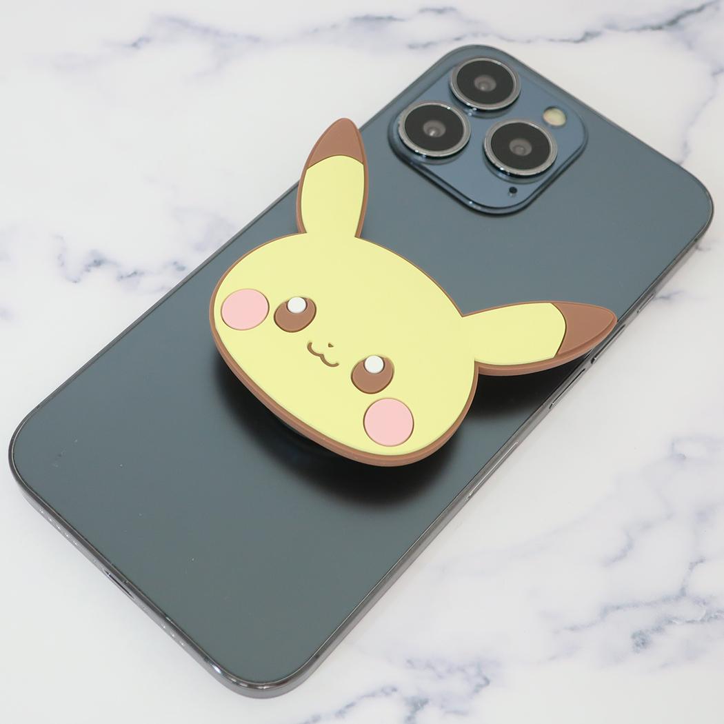 ポケピースダイカットソフトPOCOPOCO スマホリング ポケットモンスター ピカチュウ ポケモン グルマンディーズ スマホグリップ アクセサリー ポップソケッツ メール便可