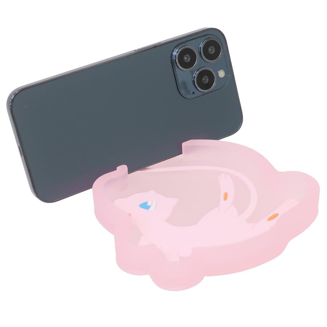 スマホスタンドトレイ スマホスタンド ポケットモンスター ミュウ ポケモン グルマンディーズ モバイルスタンド 小物置き メール便可