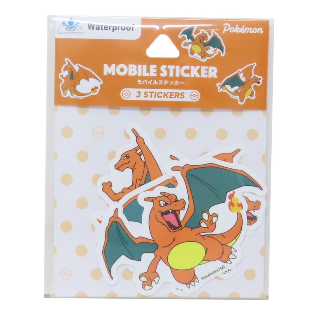 モバイルステッカー ダイカットシール ポケットモンスター リザードン ポケモン グルマンディーズ デコシール デコステッカー メール便可