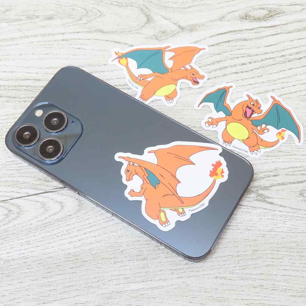モバイルステッカー ダイカットシール ポケットモンスター リザードン ポケモン グルマンディーズ デコシール デコステッカー メール便可