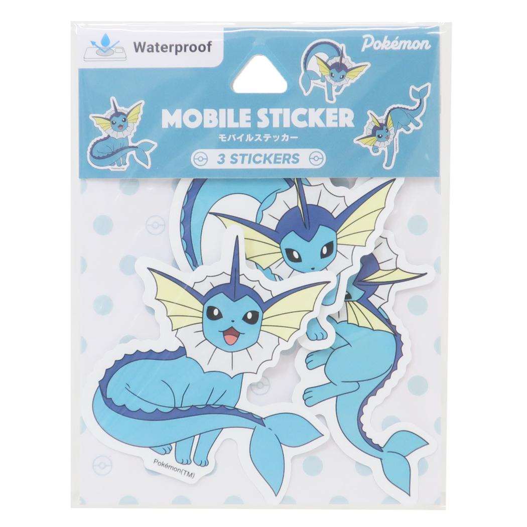モバイルステッカー ダイカットシール ポケットモンスター シャワーズ ポケモン グルマンディーズ デコシール デコステッカー メール便可