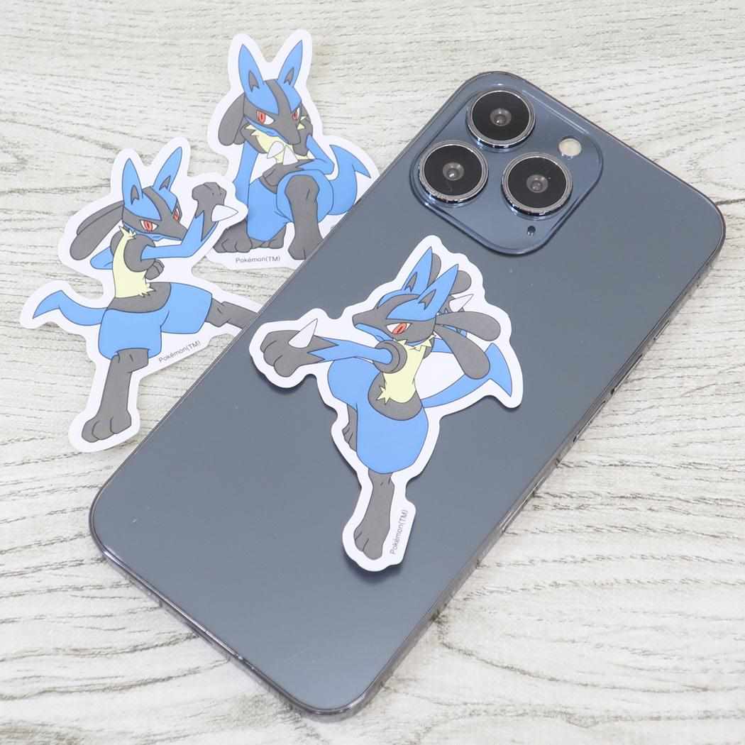 モバイルステッカー ダイカットシール ポケットモンスター ルカリオ ポケモン グルマンディーズ デコシール デコステッカー メール便可