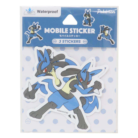 モバイルステッカー ダイカットシール ポケットモンスター ルカリオ ポケモン グルマンディーズ デコシール デコステッカー メール便可