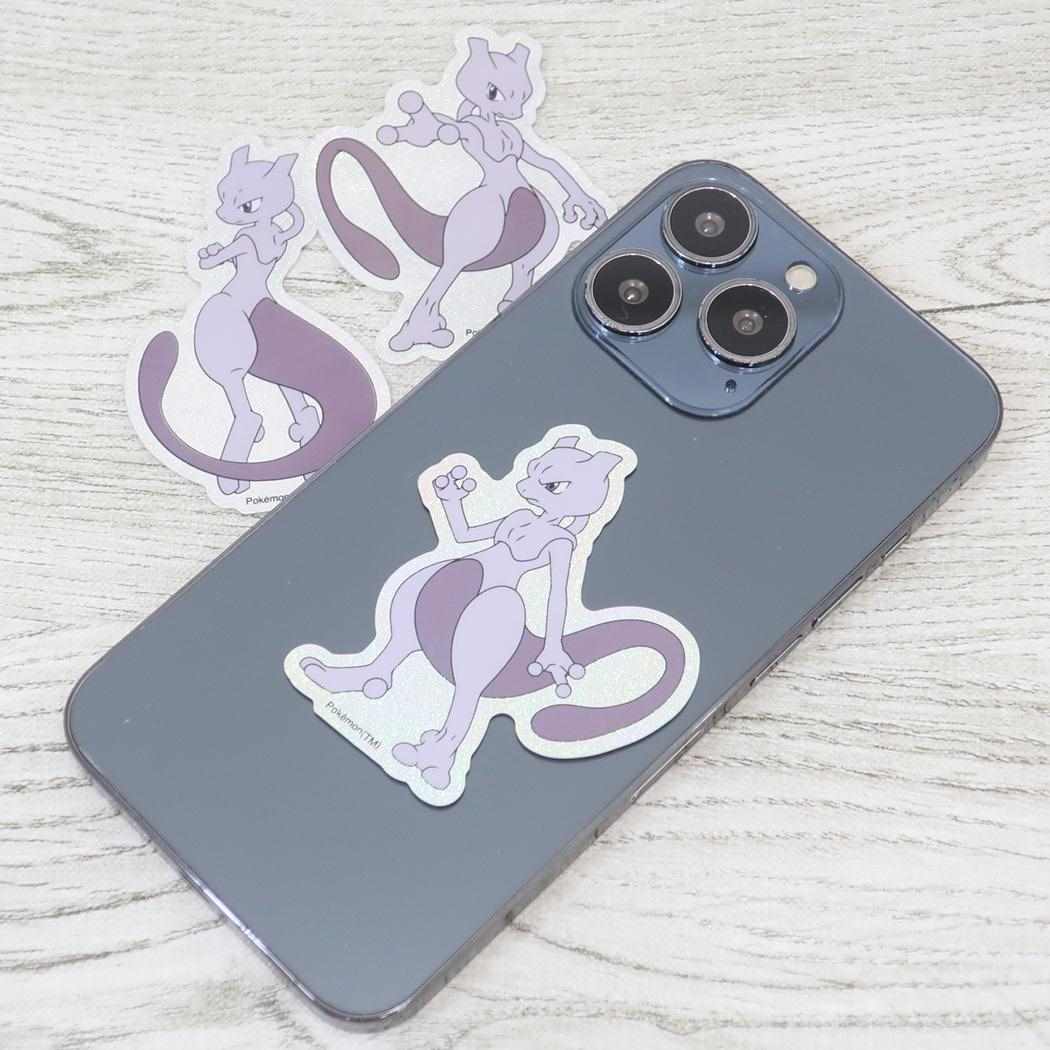 モバイルステッカー ダイカットシール ポケットモンスター ミュウツー ポケモン グルマンディーズ デコシール デコステッカー メール便可