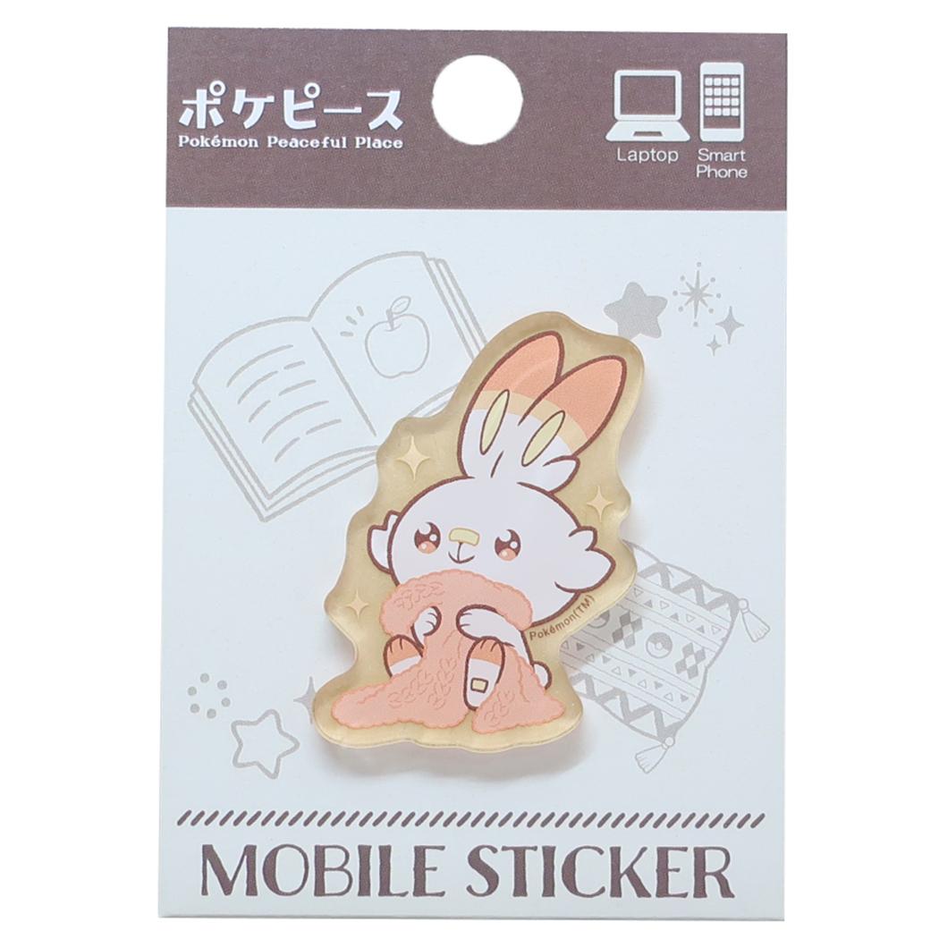 モバイルステッカー スマホアクセ ポケットモンスター ポケピース ヒバニー ポケモン グルマンディーズ デコレーション メール便可
