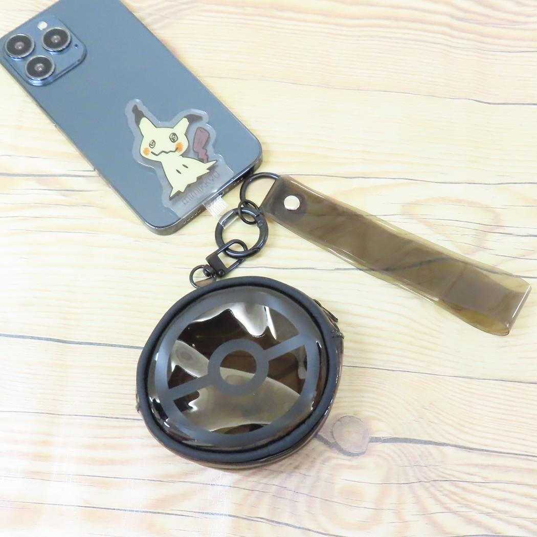 マルチリングプラス ハントドストラップ＆ポーチ付 スマホアクセ ポケットモンスター ミミッキュ ポケモン グルマンディーズ 携帯ストラップ メール便可