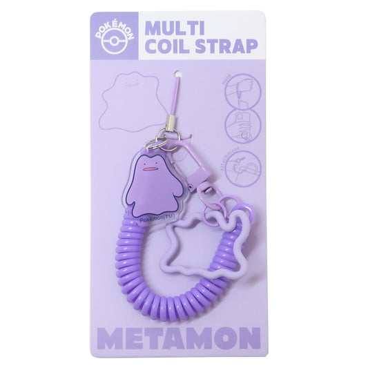 マルチコイルストラップ スマホアクセ ポケットモンスター メタモン ポケモン グルマンディーズ 携帯ストラップ メール便可