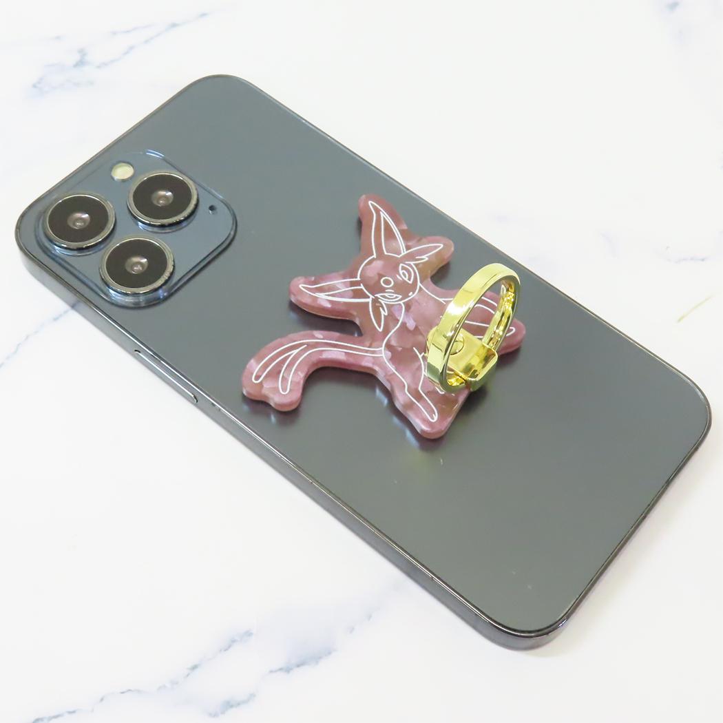 ダイカットマルチリング スマホリング ポケットモンスター エーフィ ポケモン グルマンディーズ かわいい スマホアクセ メール便可