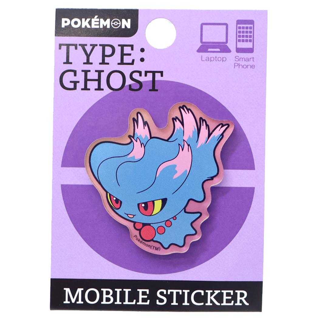 アクリルモバイルステッカー ダイカットステッカー ポケットモンスター ムウマ ポケモン グルマンディーズ スマホステッカー デコシール メール便可