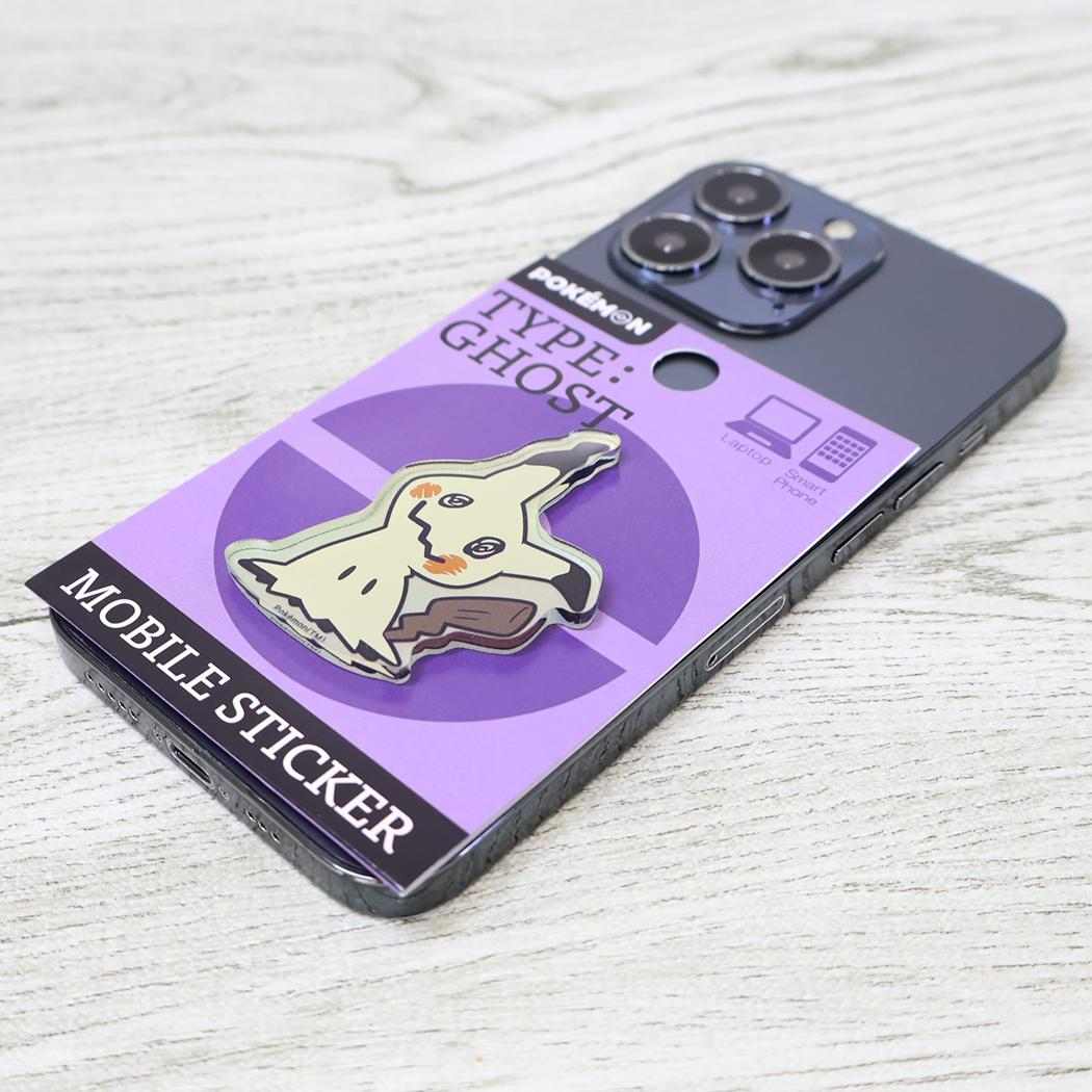 アクリルモバイルステッカー ダイカットステッカー ポケットモンスター ミミッキュ ポケモン グルマンディーズ スマホステッカー デコシール メール便可