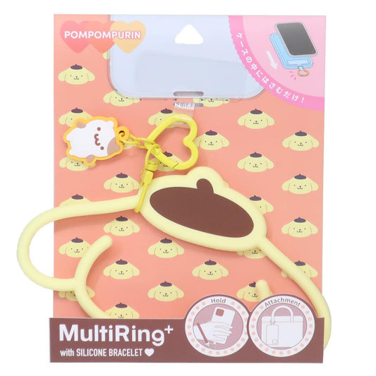 マルチリングプラス シリコンブレスレット スマホアクセ ポムポムプリン サンリオ グルマンディーズ 落下防止 スマホホルダー メール便可