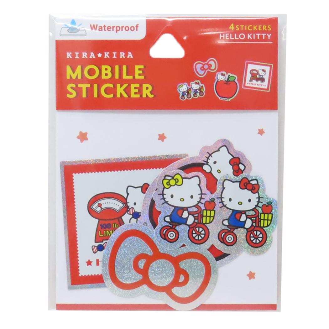 ハローキティ ダイカットシール モバイルステッカー サンリオ グルマンディーズ デコシール スマホステッカー キャラクター グッズ メール便可 シネマコレクション