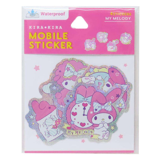 モバイルステッカー ダイカットシール マイメロディ サンリオ グルマンディーズ デコシール スマホステッカー メール便可