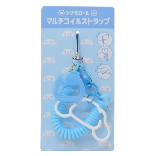 マルチコイルストラップ スマホアクセ シナモロール サンリオ グルマンディーズ 携帯ストラップ メール便可