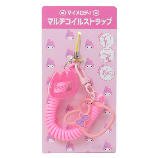 マルチコイルストラップ スマホアクセ マイメロディ サンリオ グルマンディーズ 携帯ストラップ メール便可